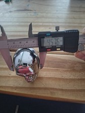 Manopola leva cambio auto forma teschio, bastone da passeggio topper verde 