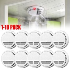 1-10 PCS General Purpose Smoke Detectors, Home Fire Safety Sensors w/ Battery US