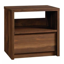 Bowery Hill Mid-Century Engineered Wood Nightstand in Grand Walnut