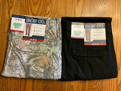 IRON CO IRON Straight Fit Liberty CARGO PANTS (3 Clrs) W (32-42)  I (30-34) NWT