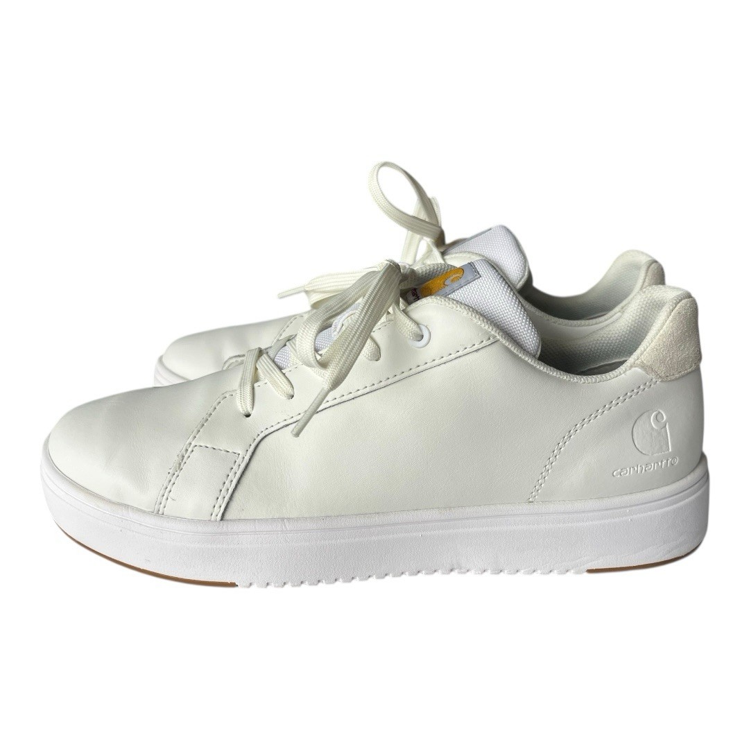 Carhartt Detroit White Leather Soft Toe Casual Sneakers Men’s 9.5