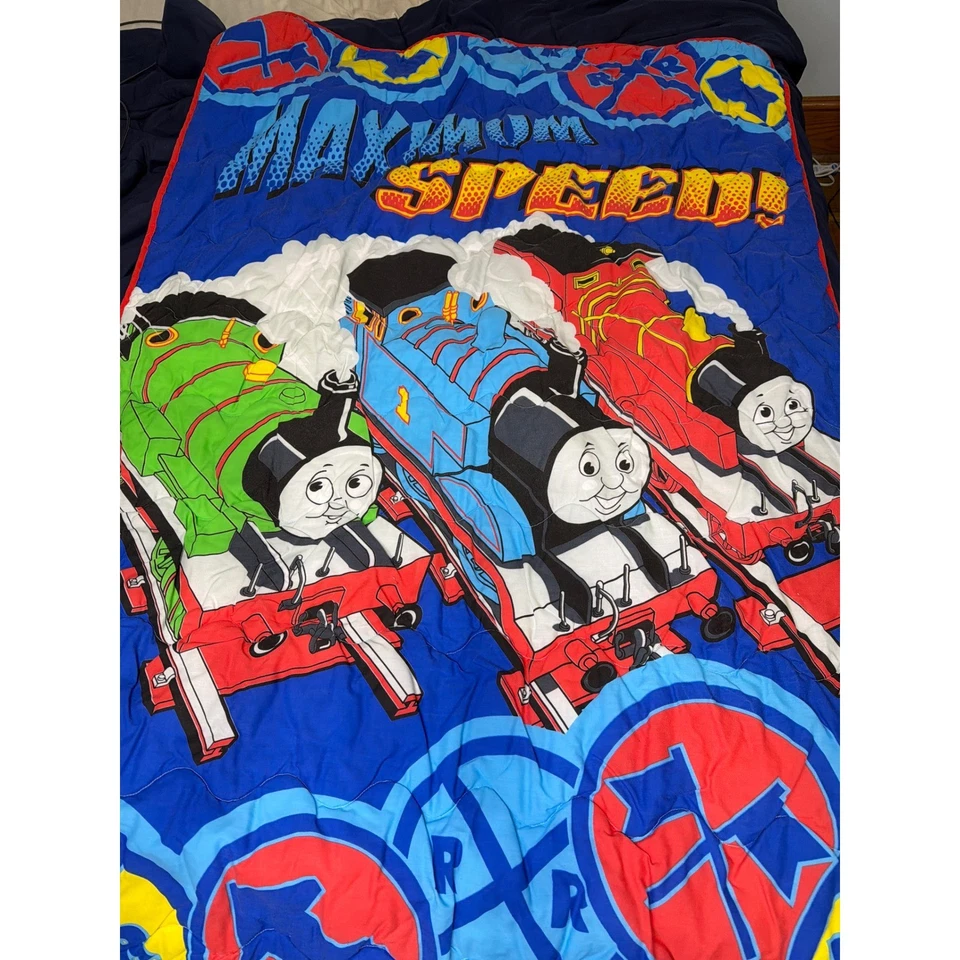 Винтажный 2008 Thomas & Friends «Максимальная скорость» кроватки/ребенка ясельного возраста постельное белье лот из 5 поезд - Изображение 2 из 4