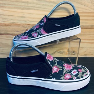 vans asher women's floral skate shoes