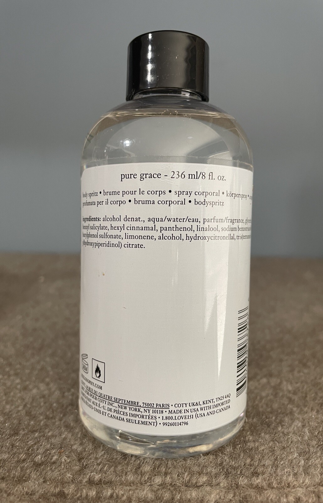 Philosophy Pure Grace Body Spritz 8oz New!!!