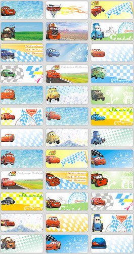 Personalised Name Label name stickers preschool back to school cartoon kids - Picture 24 of 55