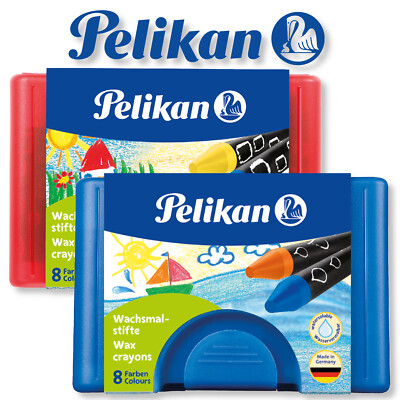 Pelikan Wax Crayons with Scraper Water-soluble Assorted Colors
