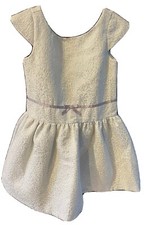 Janie and Jack special occasion Holiday dress white silver Size 8 New With Tag