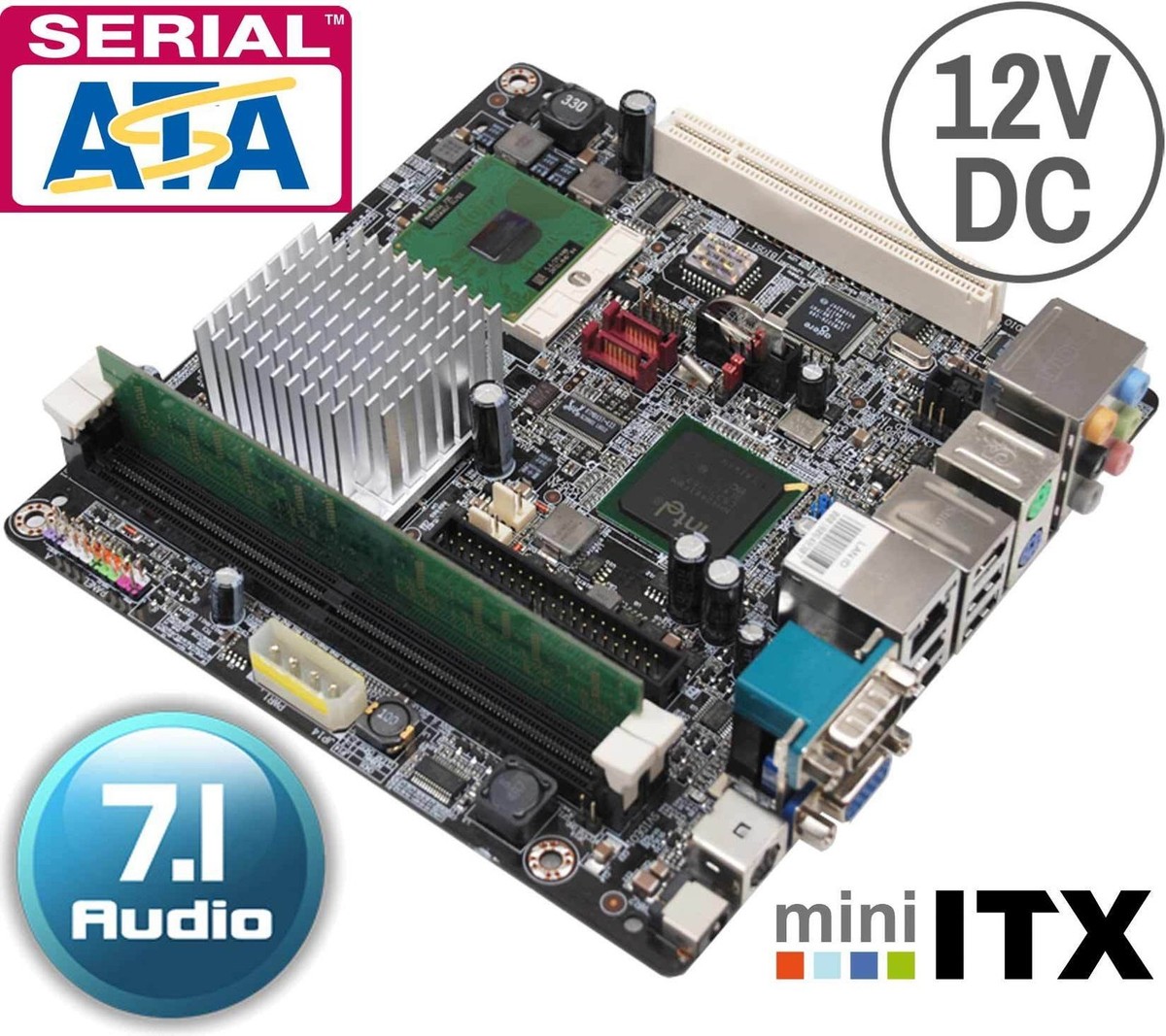 Mini ITX 17x17 cm Motherboard Aopen I915GMt-FSA CPU 1GB RAM with