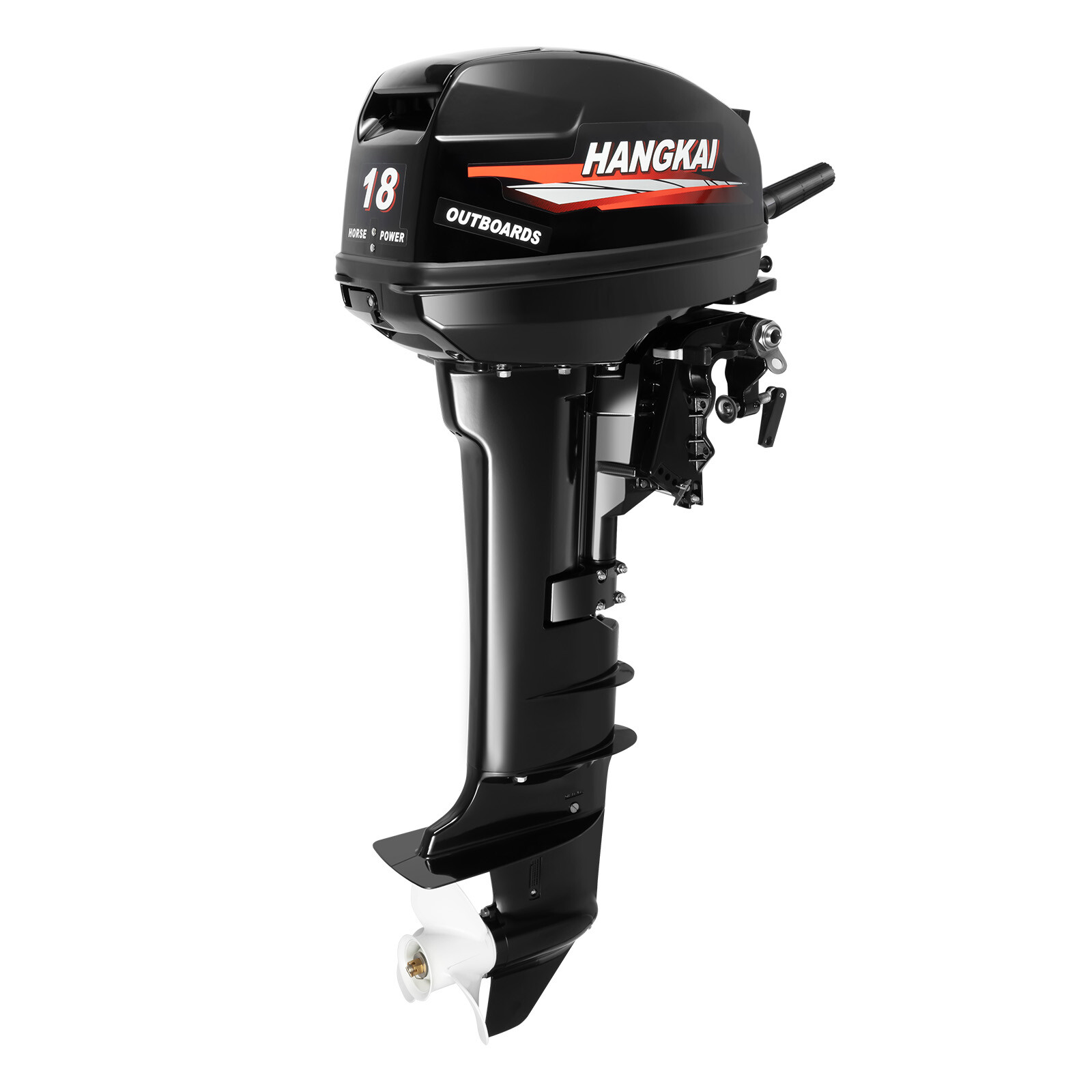 2 Stroke 18HP Outboard Motor Boat Engine w/ Water Cooling CDI 246CC Long Shaft
