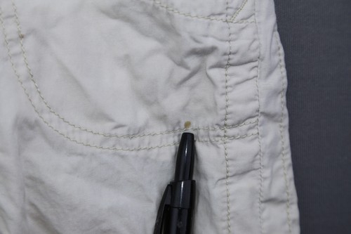 Girl's Arizona Jeans Cargo Capri Pants Beige Flex Waistband Size 12R (25x14 ) - Picture 7 of 9