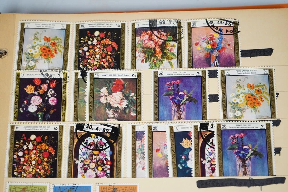 OMAN COLLECTION OF 575+ STAMPS MINT & USED STORED IN AN ALBUM ON STOCK PAGES - Image 2 of 4