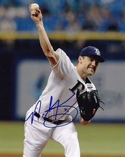 Nathan Karns autographed 8x10 Tampa Bay Rays Free Shipping  #S1122