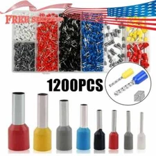 1200Pcs Cable Cord Pin End Bootlace Ferrule Terminal Set Wire Crimp Connectors