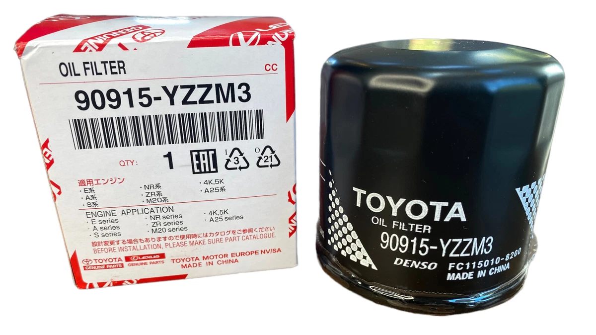 5X GENUINE TOYOTA OIL FILTER 90915YZZM3 REPLACEMENT OF 90915YZZJ1 