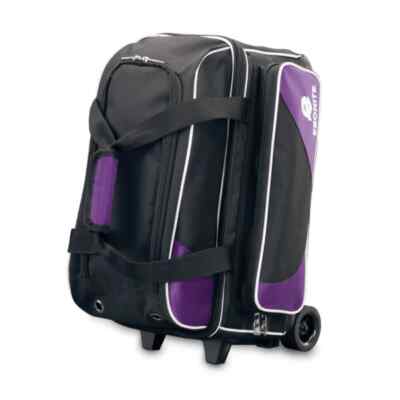 Ebonite Transport 2 Ball Roller Purple Bowling Bag