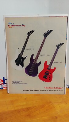 CHARVEL MODEL 3 MODEL 4 GUITAR ORIGINAL PRINT AD  11 X 8.5    B2