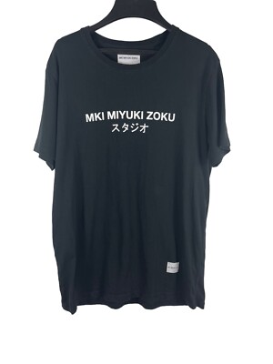 MKI Miyuki Zoku Logo Black Short Sleeve T-shirt US M
