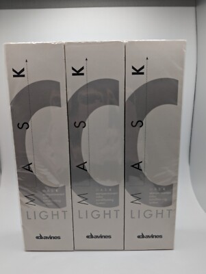 Davines Mask Light Semipermanent Color 7,34/7GC Medium Golden Copper Blonde X 3