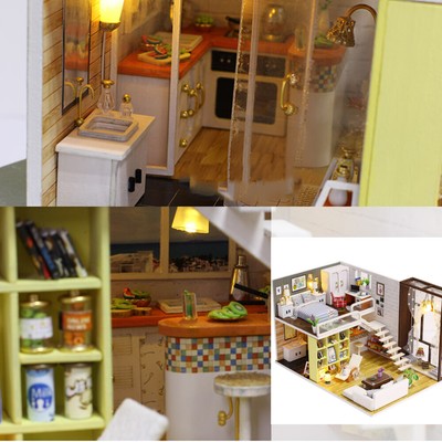 Mini- Miniatur-DIY- -Kit Pädagogische handgefertigte Montage Modell