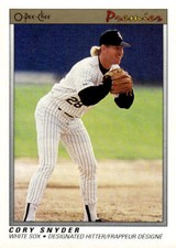 1991 O-Pee-Chee Premier #113 Cory Snyder Chicago White Sox