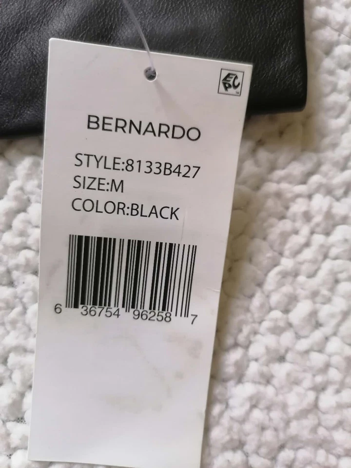 Bernardo Women Leather Moto Jacket In Black, Size M - Image 3 of 4