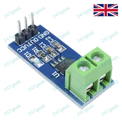 🇬🇧 ACS712 30A Hall effect AC DC isolated current sensor module Arduino Raspi