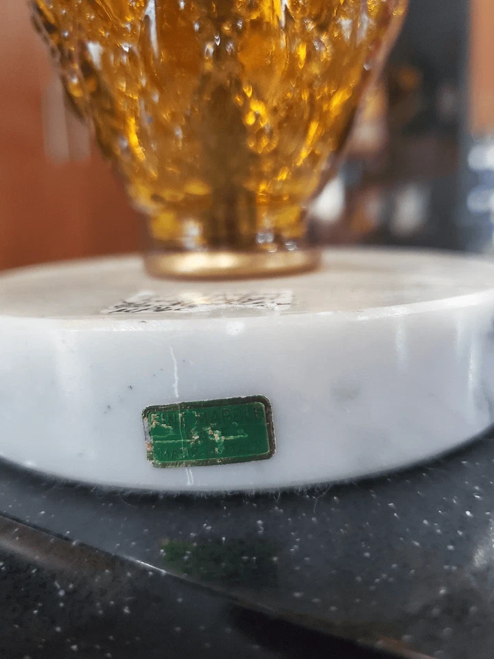 HALLAZGO RARO...Antiguo soporte para collar/árbol vidrio ámbar Foto 3 de 4