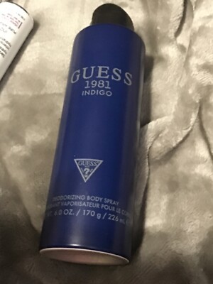 guess 1981 indigo deodorizing body spray new 170g