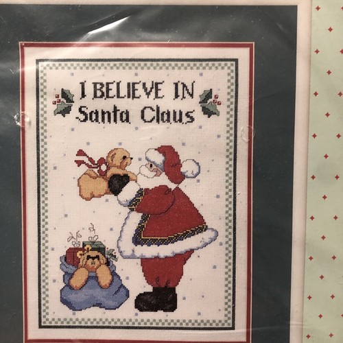Nuovo Regno Margherita di Bucilla punto croce contato Credo in Babbo Natale 82885 - Foto 4 di 6