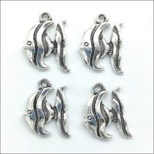 60pcs goldfish fish Antique Silver Charms Pendants Jewelry Making DIY 18 13mm