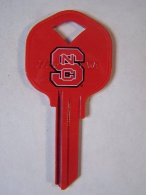 North Carolina State Wolfpack NCAA KW1/KW10 House key blank