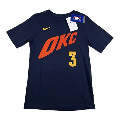 NEW Nike OKC Thunder City Edition Josh Giddey #3 Boy's Jersey T Shirt (Medium)
