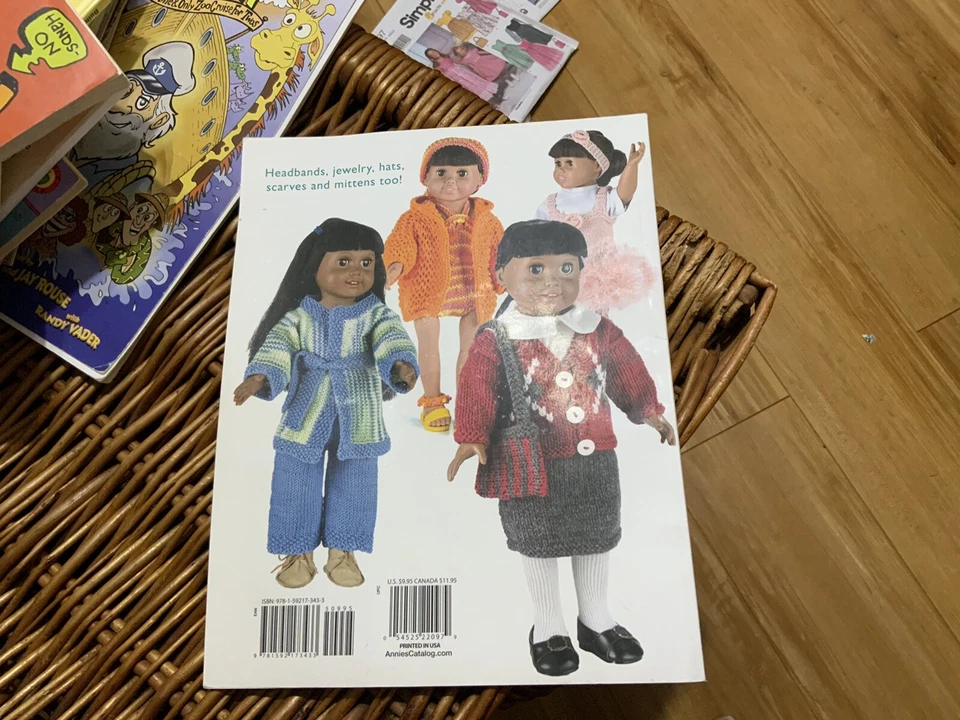 Fun Fashions by Annie's Knitting 8 Contemporary Outfits to Knit for 18" Dolls PB - Image 2 of 2