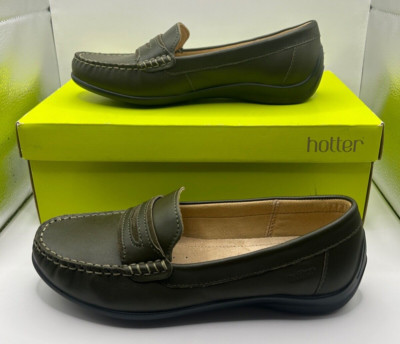 Hotter Darcy Loden grüne Damenschuhe (Größe 4 UK / 37 EU) LADENPREIS 76,99 p