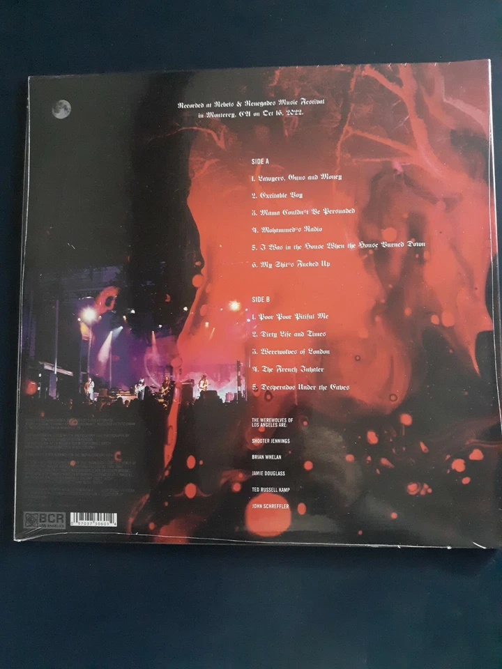 Shooter Jennings & Werewolves Of Los Angeles Do Zevon LtdEd/300 Color Vinyl New - Image 2 of 2