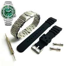 Steel  Silicone Replacement Watch Band Citizen Diver's BN0158-85X E168-S126151