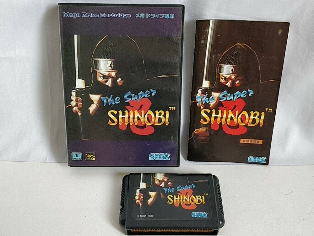 The SUPER SHINOBI 1 SEGA MEGA DRIVE Action game Genesis The SUPER SHINOBI 1 SEGA MEGA DRIVE Action game Genesis