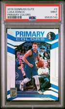 PSA 9 Mint 2019 To 20 Donruss Elite Primary Colors Luka Doncic 3 Insert Pop 26