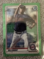 2020 Bowman Chrome Mega Mojo Green Refractor #BCP78 Chris Vallimont 1/99