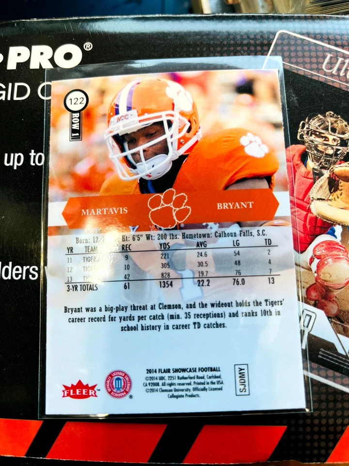 2014 Flair Showcase Martavis Bryant Row 1 #122 Rookie RC 824 - Image 2 of 2