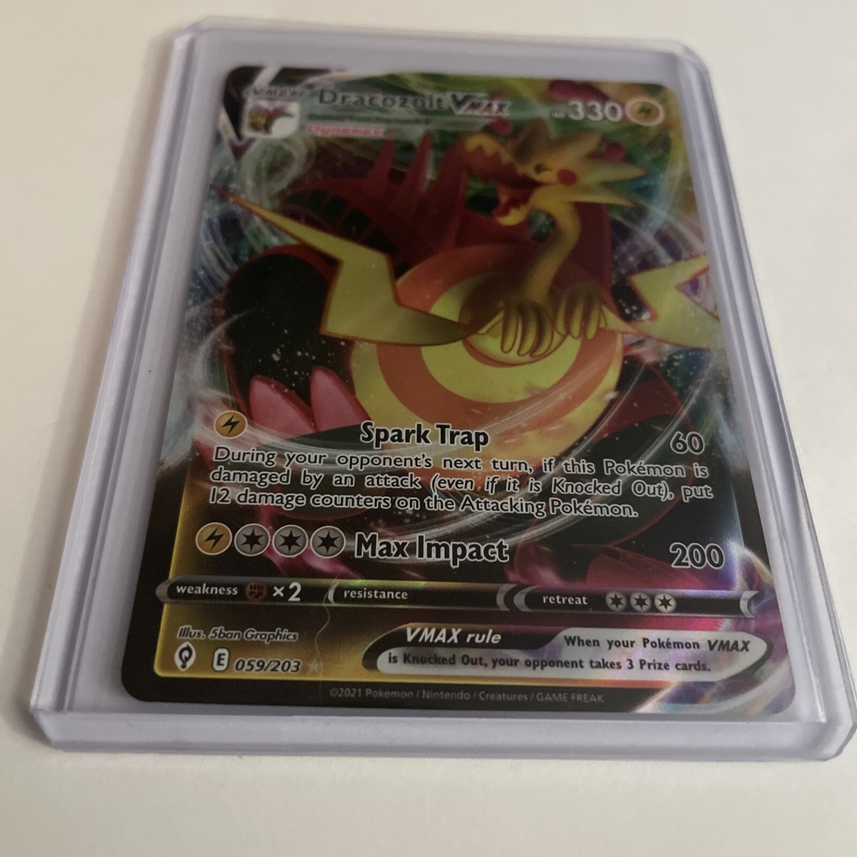 dracozolt pokemon card Dracozolt V (Full Art) 178/203 main image 1