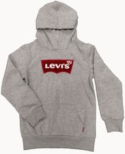 Levi's Youth Boys Hooded Fleece Pullover Light Gray