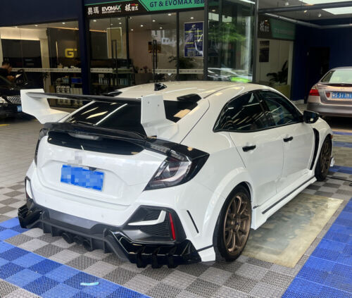 For Honda Civic FK7 FK8 Type-R FRP Front Splitter Lip Rear Diffuser Side Skirts - Picture 3 of 18