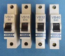 VOLEX MCB VB RANGE B-TYPE WHITE CLIP OLDER SHAPE 6A,10A,16A,32A & 40A