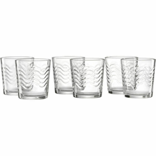 Ritzenhoff & Breker Whiskybecher Wave 6er Set Whisky Becher Trinkglas Glas 250ml - Bild 1 von 2