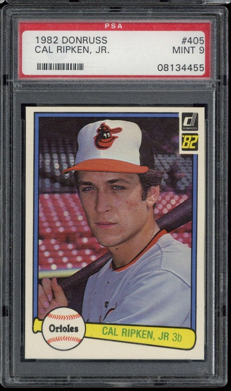 1982 Donruss #405 Cal Ripken Jr. Orioles PSA 9 Mint RC