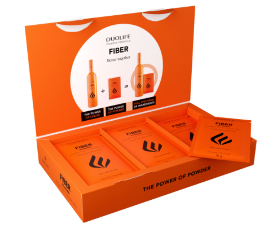 Fiber en poudre régulateur de transit, soin du système digestif naturel en 15 sachets individuels