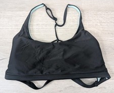 PrAna Sports Bra Women  s Sz Medium w/ Strappy Back Black