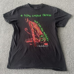 ビンテージ ATCQ raptee Vintage A Tribe Called Quest Graffiti Art Yellow Logo Rap Tee