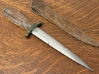 Rare WWII Theatre knife Lucite Trench Art W/Sheath Military Collectible WW2